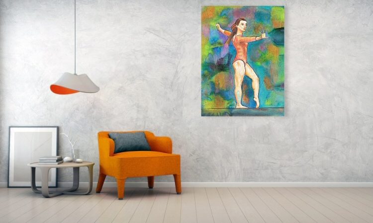 A Winning Gymnast Wall Art