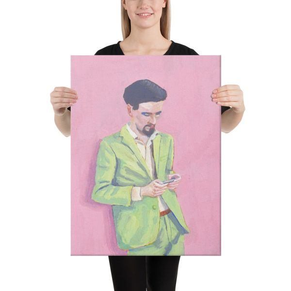 Cool in Green Canvas Print Wall Art