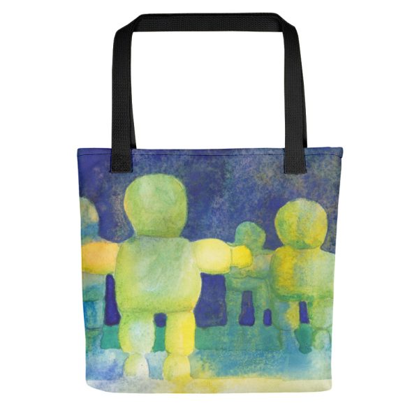 Arms Wide Watercolour Texture Tote Bag
