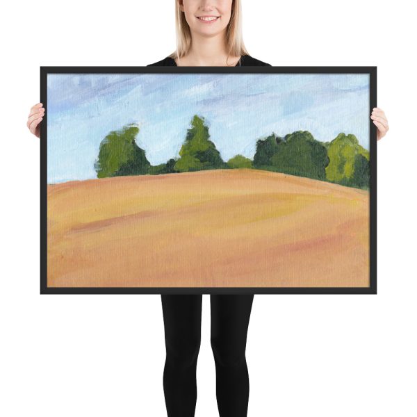 Kent Countryside Landscape Painting Framed Print Wall Art