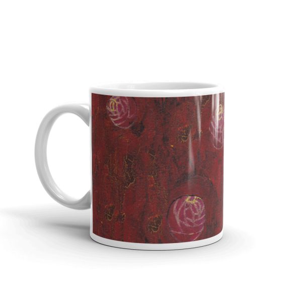 Red Mixed Media Texture 11oz Ceramic Coffee Mug