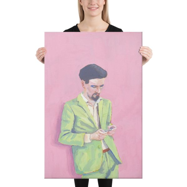 Cool in Green Canvas Print Wall Art