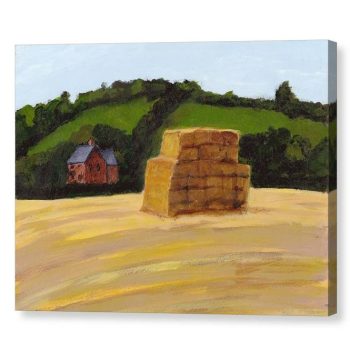 Haystack in England Canvas Print for Home Decor