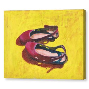 Raspberry Summer Sandals Canvas Print for Home Decor 12x16