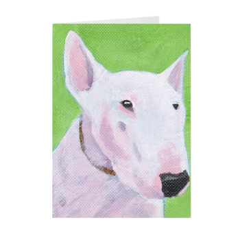 English Bull Terrier Greeting Card