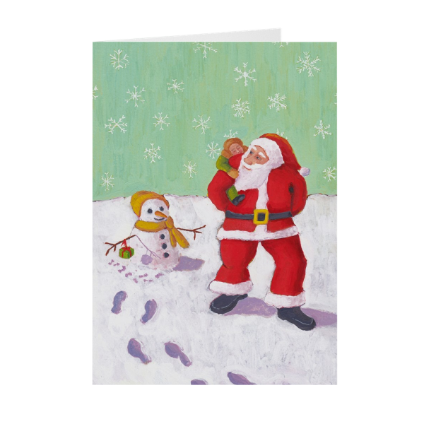 The Snowman’s Present Greeting Card