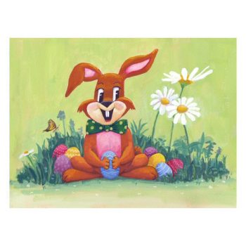 Easter Bunny and Eggs Poster