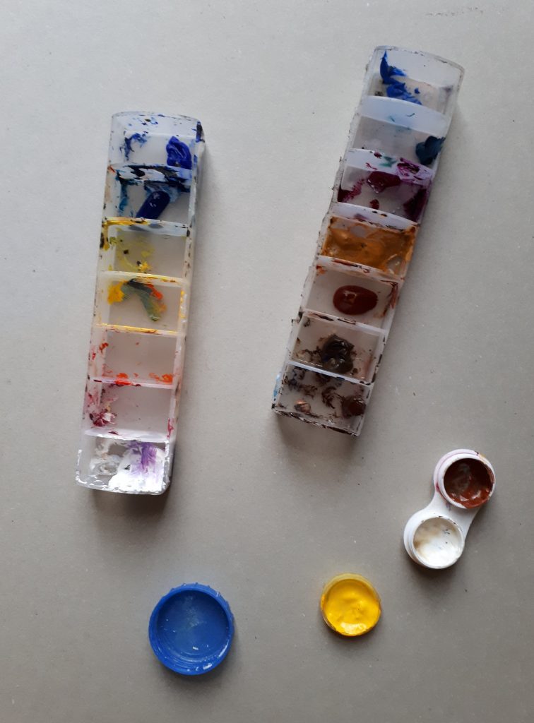 Milk Bottle Tops, Contact Lens Case, Pill Holders