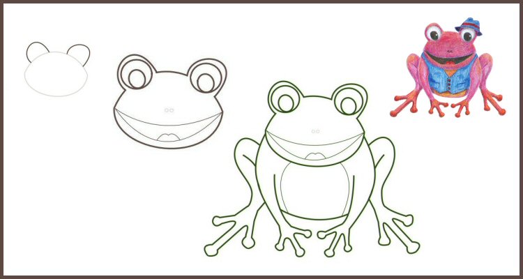 How to draw a Frog for kids easy drawing - YouTube-saigonsouth.com.vn