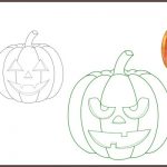 How to draw a Halloween pumpkin header image