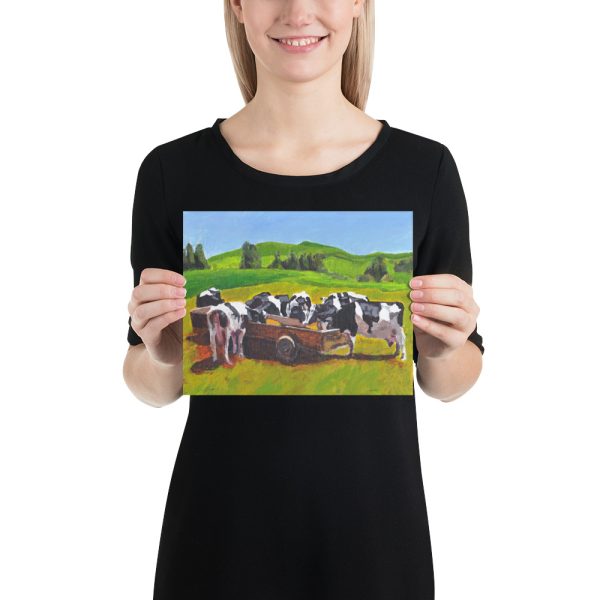Cows in Field 8x10 Poster
