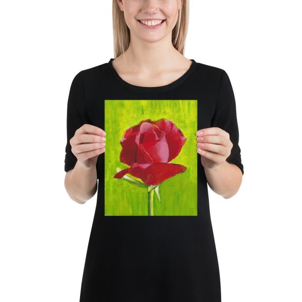 Red Rose 8x10 Poster