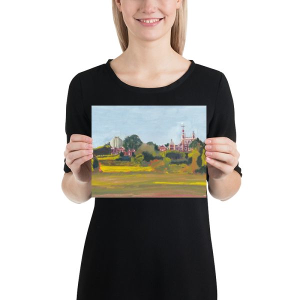8x10 inch poster of a painting of Greenwich Observatory