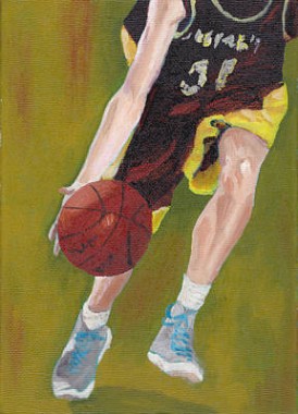Basketball Player And Ball