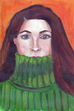 Green Turtleneck